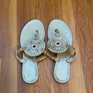 Jack Rogers Metallic Gold Sandals